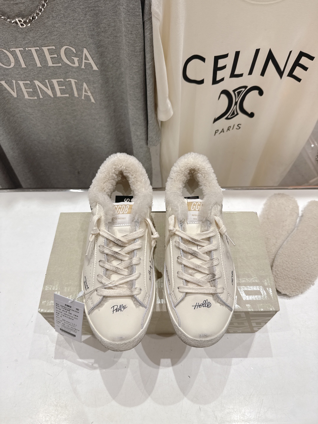 顶级版本 毛里 GGDB~~Golden Goose Deluxe Brand秋冬新款羊毛里小脏鞋休闲鞋
