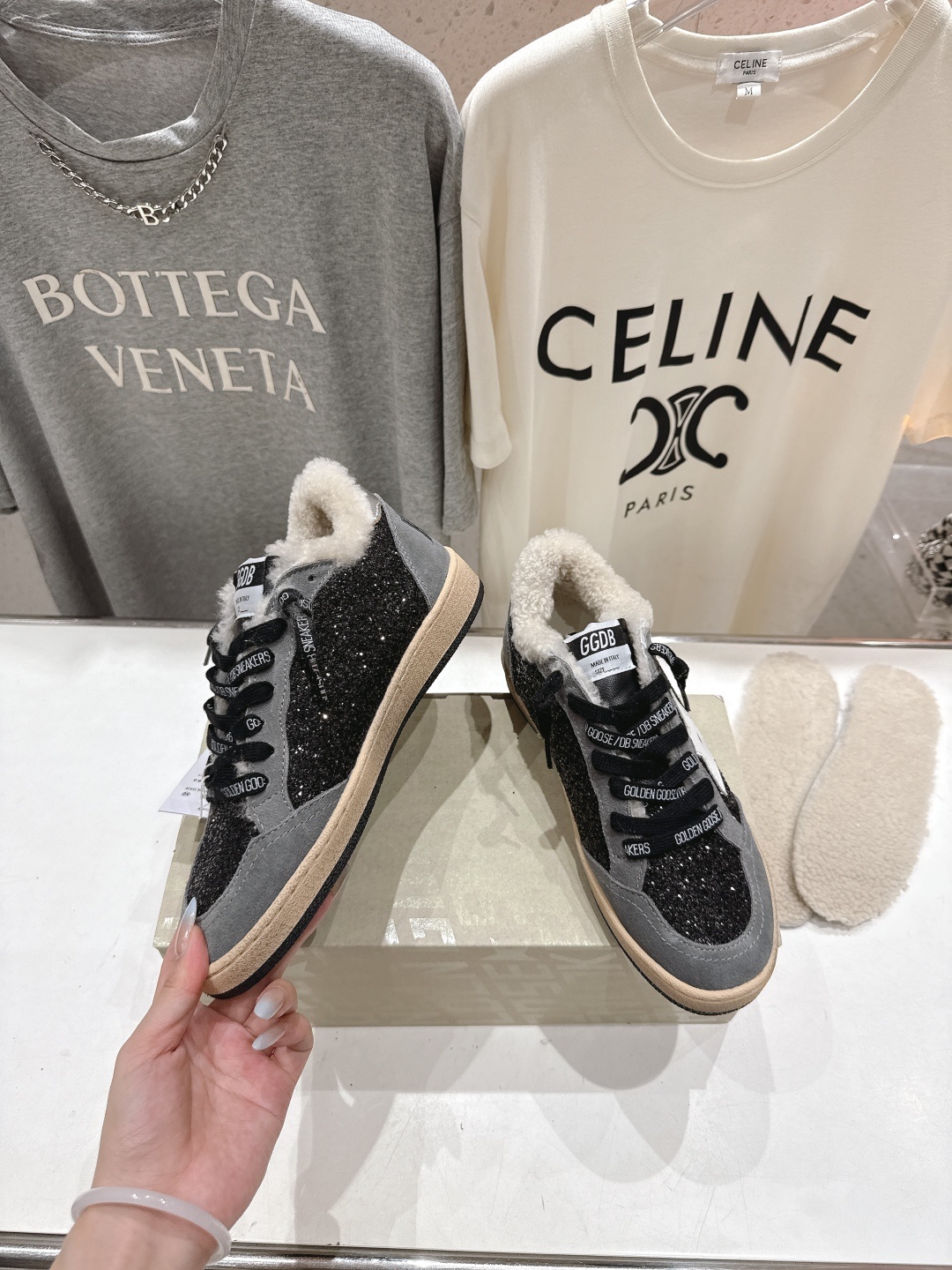顶级版本 毛里 GGDB~~Golden Goose Deluxe Brand秋冬新款羊毛里小脏鞋休闲鞋
