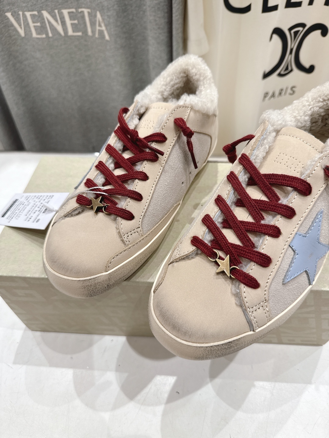 顶级版本 毛里 GGDB~~Golden Goose Deluxe Brand秋冬新款羊毛里小脏鞋休闲鞋