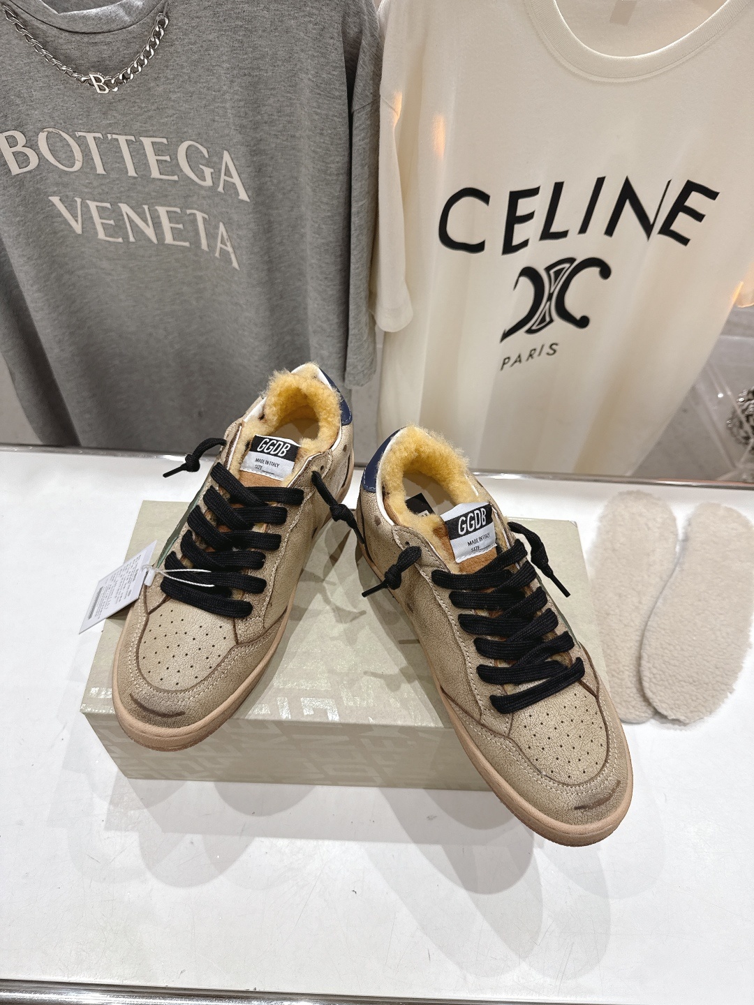 顶级版本 毛里 GGDB~~Golden Goose Deluxe Brand秋冬新款羊毛里小脏鞋休闲鞋
