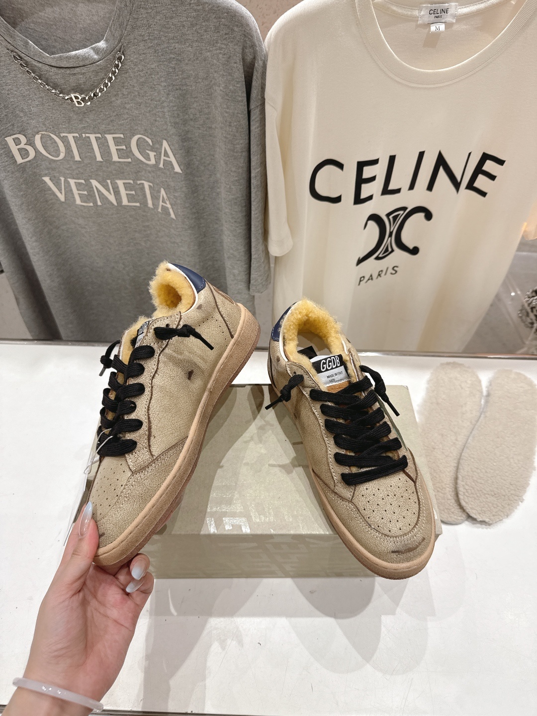 顶级版本 毛里 GGDB~~Golden Goose Deluxe Brand秋冬新款羊毛里小脏鞋休闲鞋