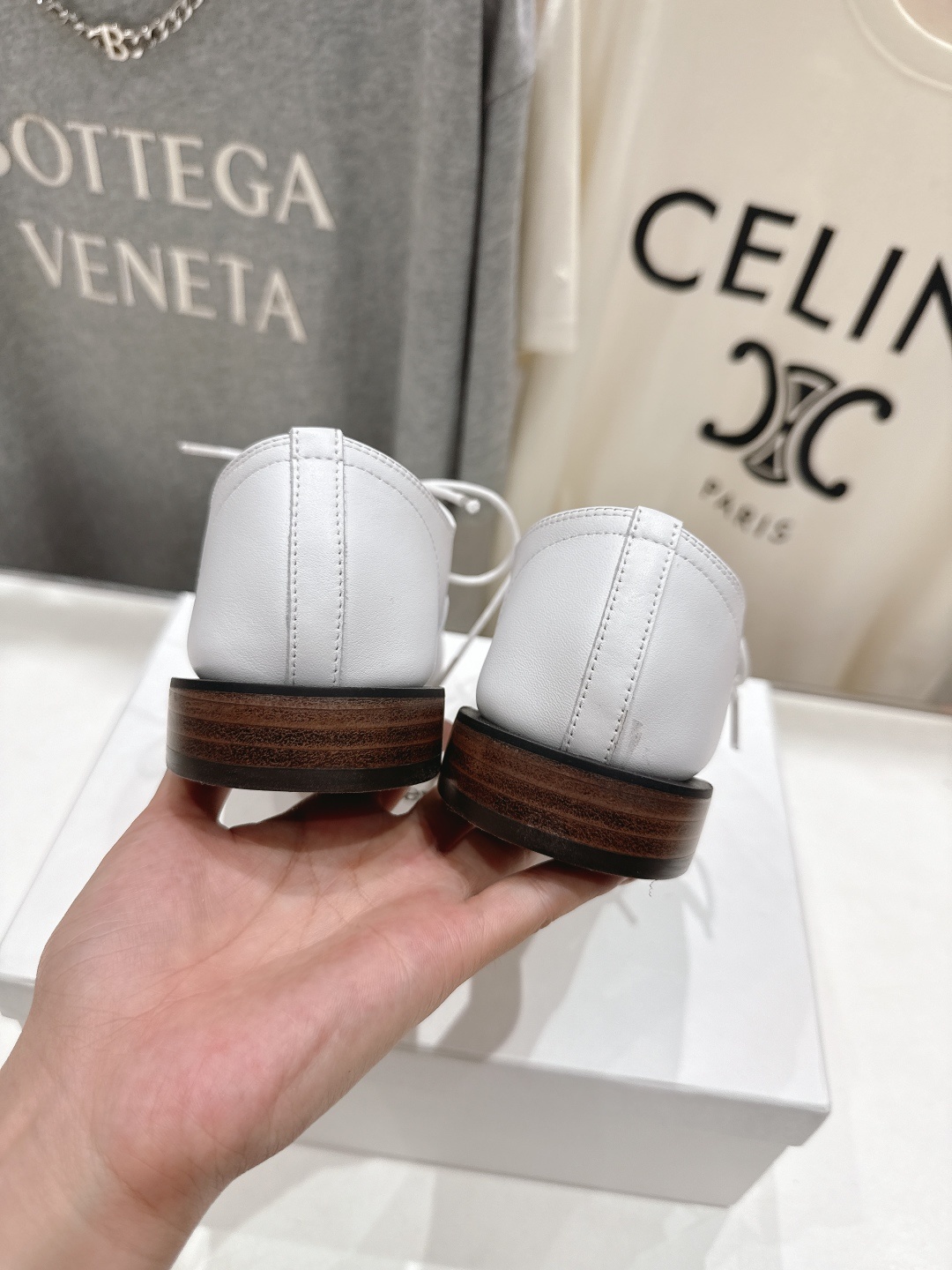 高版本出厂 ACQUEMUS x Repetto F012 2025ss全新联名款系带方头休闲鞋小皮鞋单