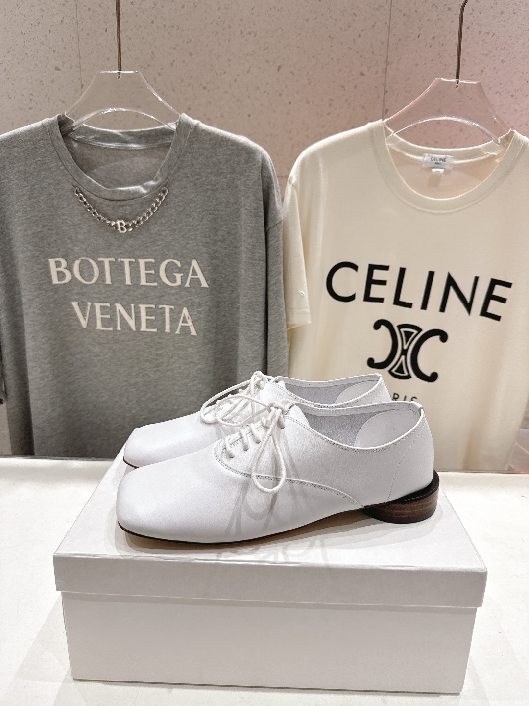 高版本出厂 ACQUEMUS x Repetto F012 2025ss全新联名款系带方头休闲鞋小皮鞋单