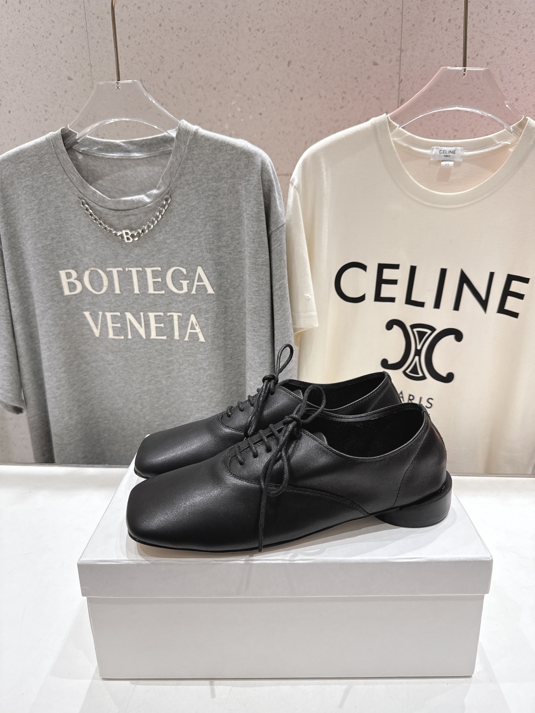 高版本出厂 ACQUEMUS x Repetto F012 2025ss全新联名款系带方头休闲鞋小皮鞋单