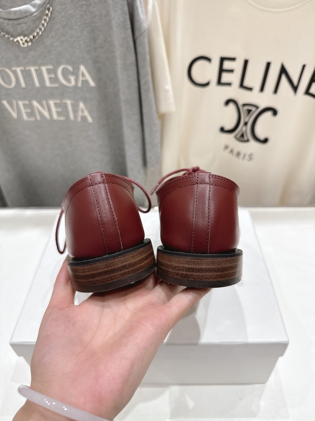 高版本出厂 ACQUEMUS x Repetto F012 2025ss全新联名款系带方头休闲鞋小皮鞋单