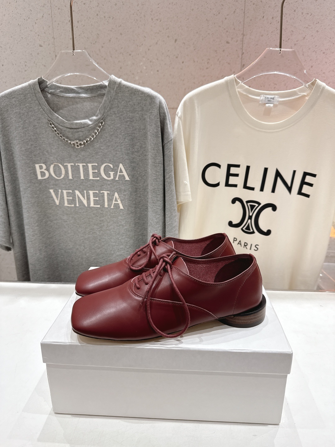 高版本出厂 ACQUEMUS x Repetto F012 2025ss全新联名款系带方头休闲鞋小皮鞋单