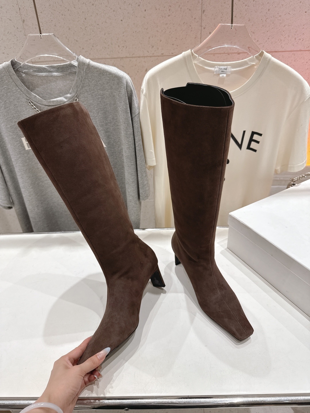 高版本版出厂 「𝐊𝐇𝐀𝐈𝐓𝐄」「KHAITE」F012 25ss/秋冬 ·宝藏高跟长靴·明星同款。百搭款