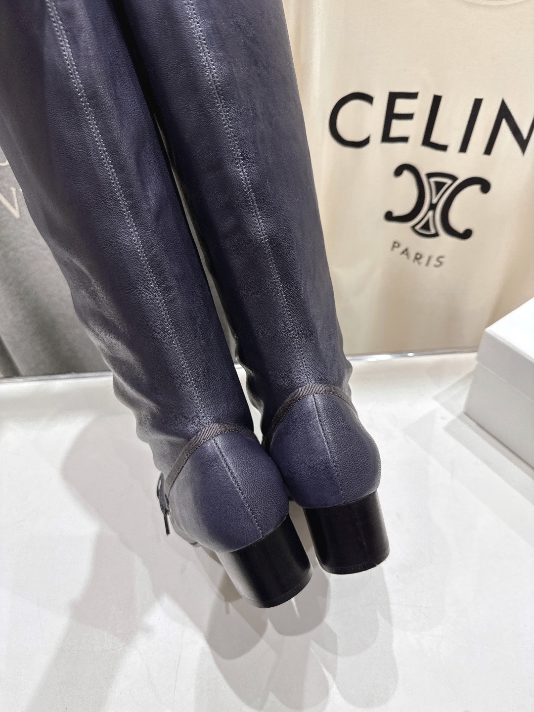 高版本出厂 Paloma-wool 西班牙轻奢品牌帕洛玛F012 25ss新款复古风长靴堆堆靴品牌选用了