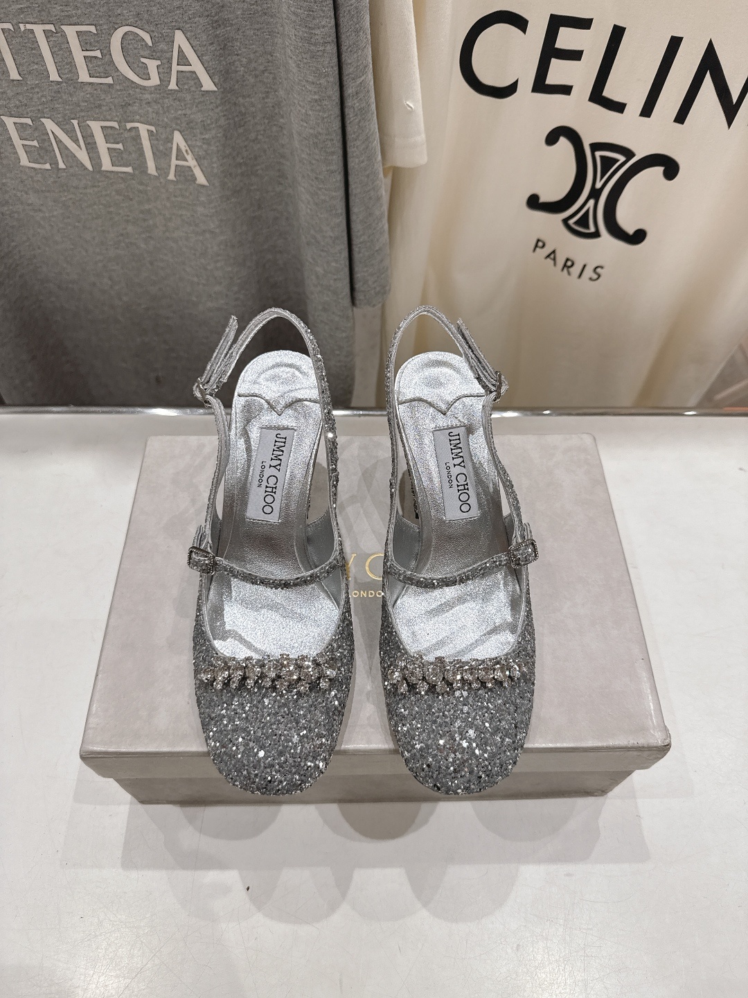 高版本出厂 JIMMY CHOO*|JC/吉米周2025ss新款简约水钻链条高跟鞋凉鞋原版套楦,完美的线