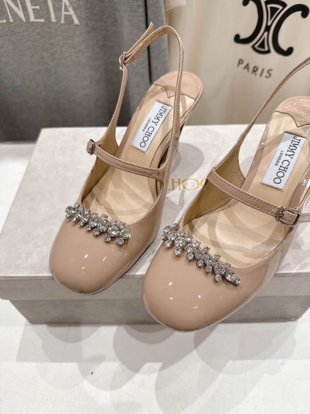 高版本出厂 JIMMY CHOO*｜JC/吉米周2025ss新款简约水钻链条高跟鞋凉鞋原版套楦，完美的线