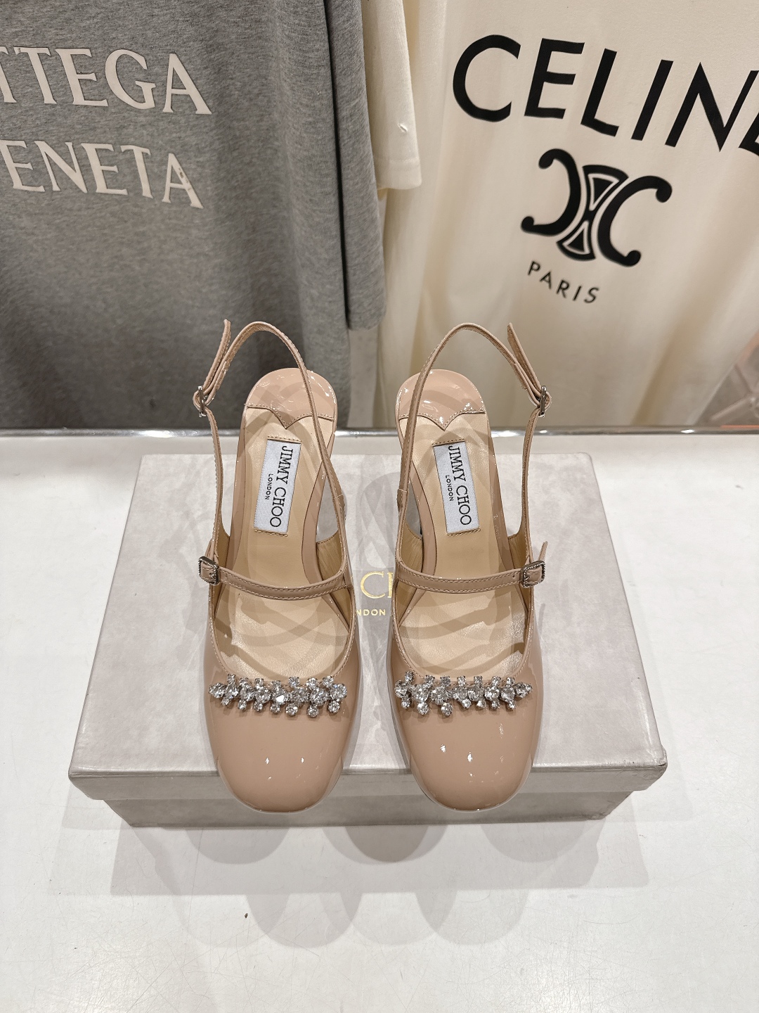 高版本出厂 JIMMY CHOO*｜JC/吉米周2025ss新款简约水钻链条高跟鞋凉鞋原版套楦，完美的线