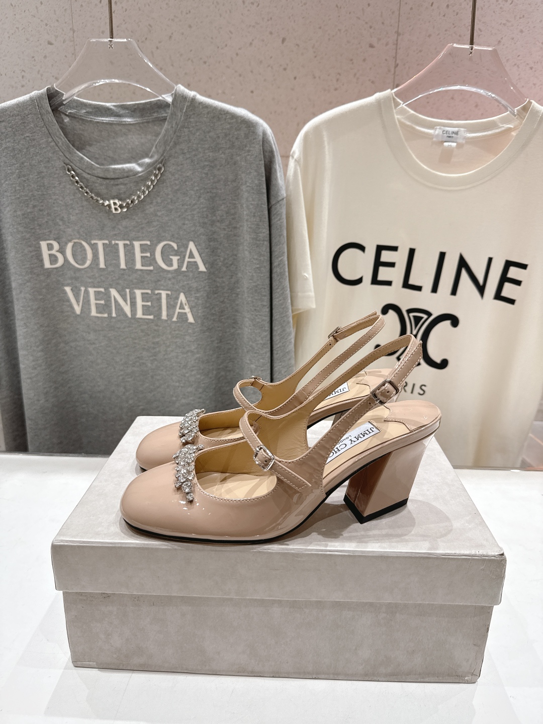 高版本出厂 JIMMY CHOO*｜JC/吉米周2025ss新款简约水钻链条高跟鞋凉鞋原版套楦，完美的线