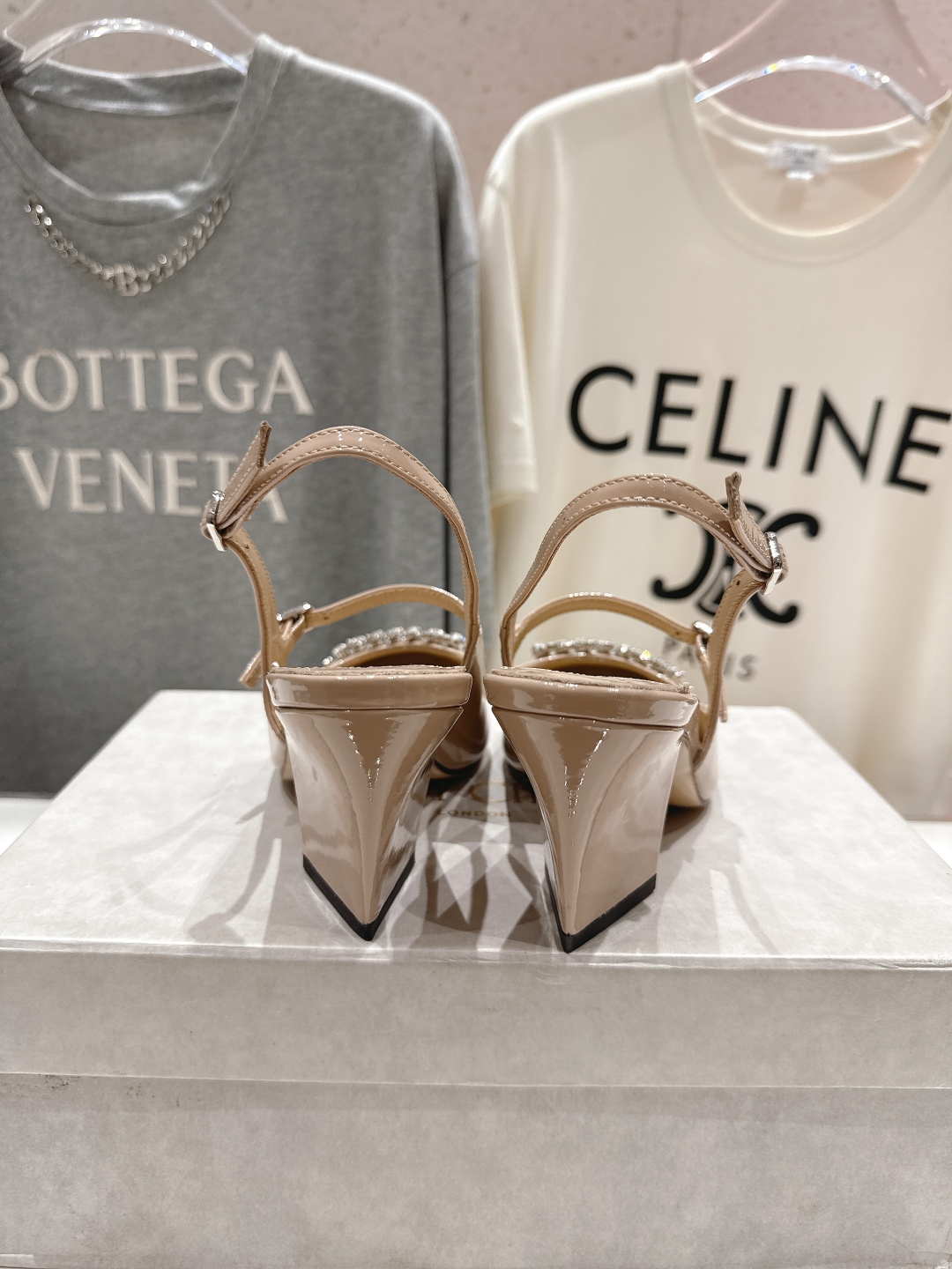 高版本出厂 JIMMY CHOO*｜JC/吉米周2025ss新款简约水钻链条高跟鞋凉鞋原版套楦，完美的线