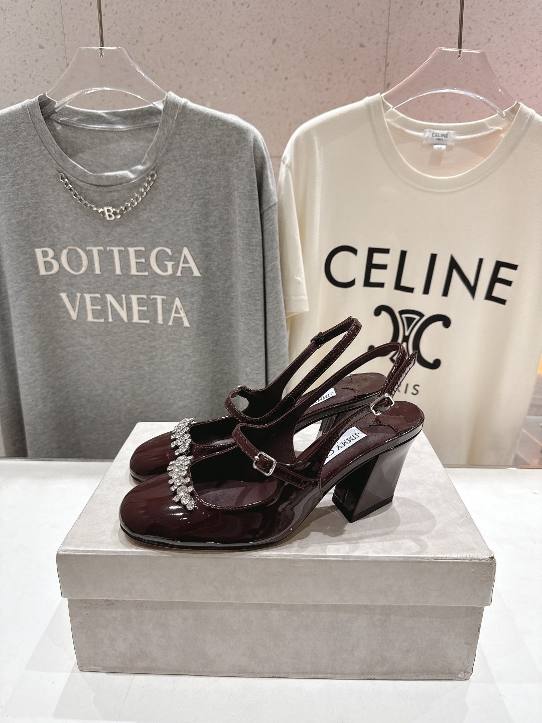 高版本出厂 JIMMY CHOO*|JC/吉米周2025ss新款简约水钻链条高跟鞋凉鞋原版套楦,完美的线