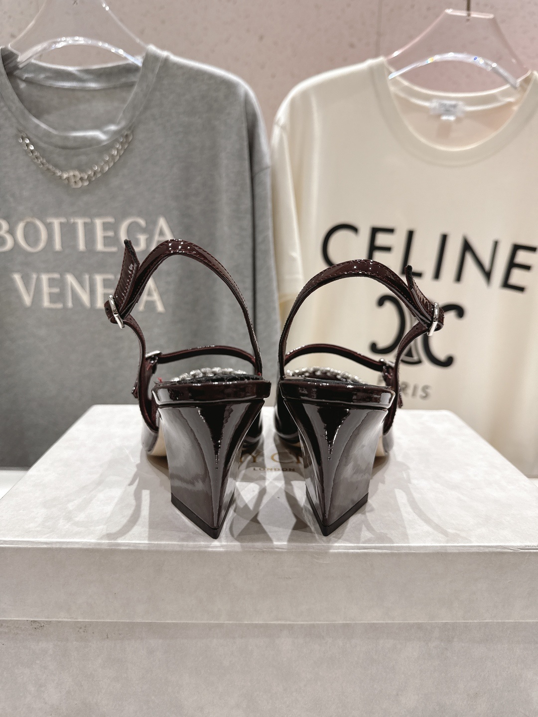 高版本出厂 JIMMY CHOO*|JC/吉米周2025ss新款简约水钻链条高跟鞋凉鞋原版套楦,完美的线