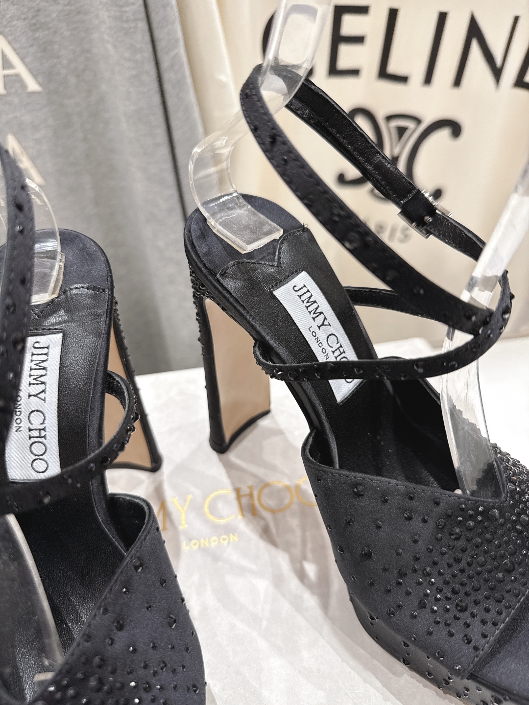 高版本出厂 JIMMY CHOO*｜JC/吉米周2025ss新款简约厚底高跟鞋凉鞋原版套楦，完美的线条，