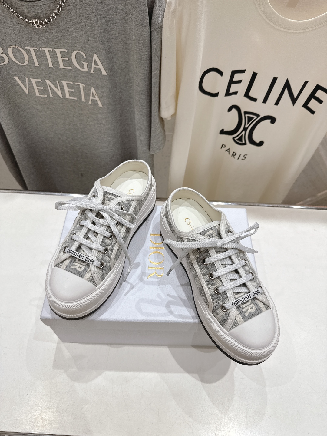 高版本出厂 Dior* 迪奥D家Walk'n系列F019 老花 刺绣 厚底帆布鞋半拖休闲鞋原版购入开发 