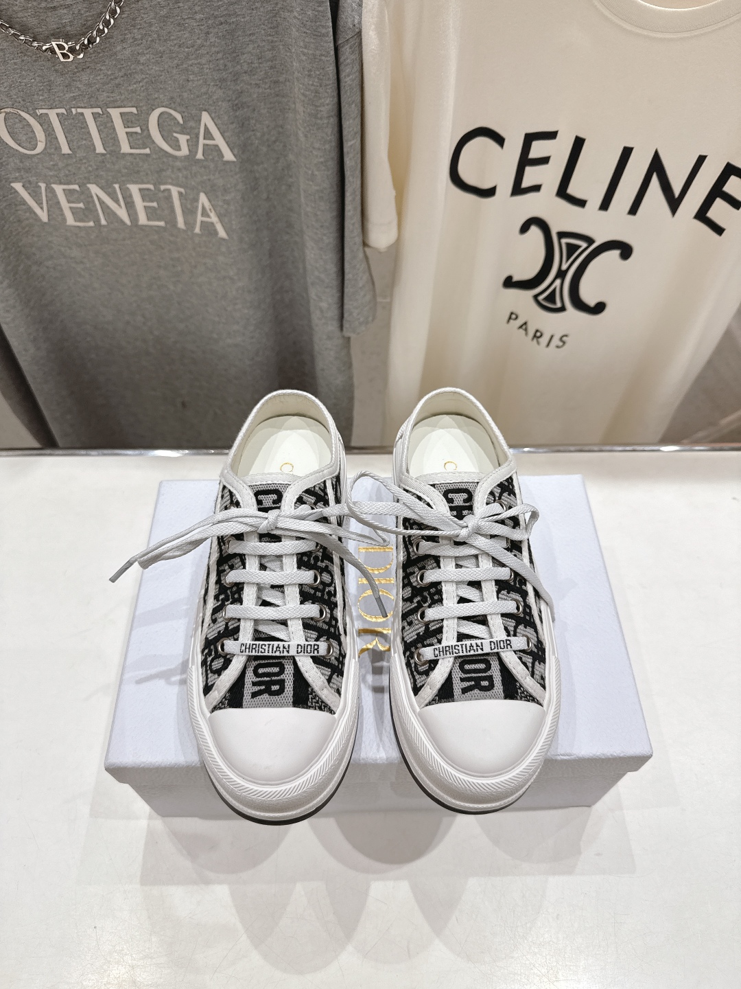 高版本出厂 Dior* 迪奥D家Walk'n系列F019 老花 刺绣 厚底帆布鞋半拖休闲鞋原版购入开发 
