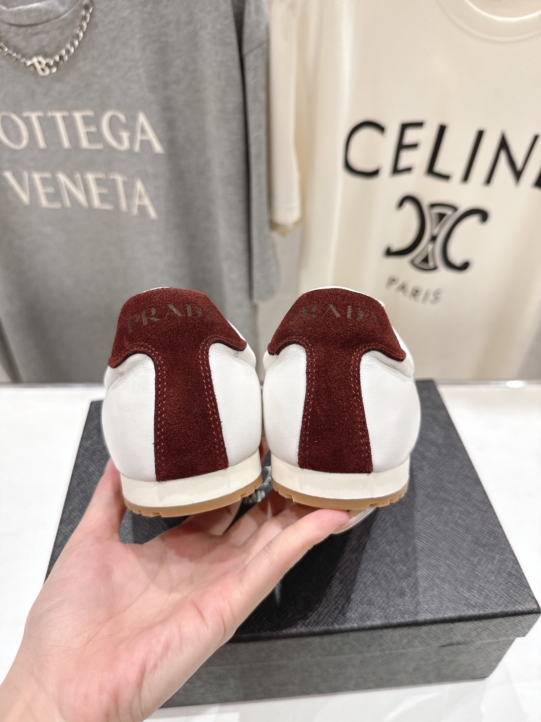 高版本出厂 Prada/普拉达P家25ssfw F029~new新款系带休闲运动鞋,上脚非常舒服软胶底素