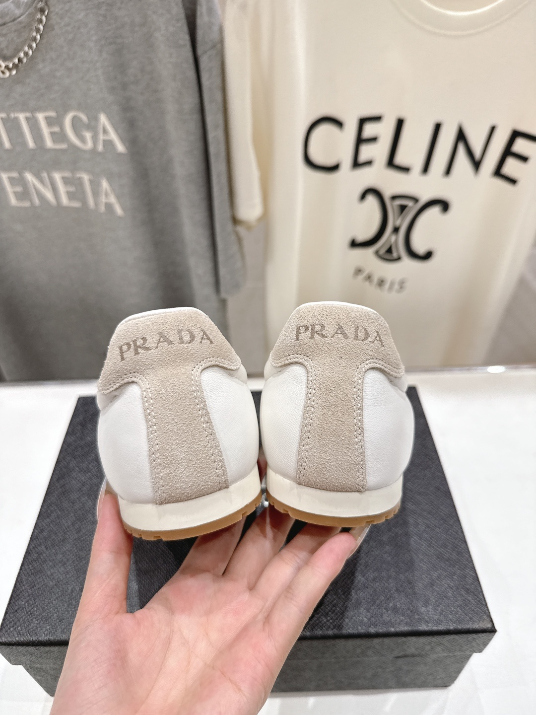 高版本出厂 Prada/普拉达P家25ssfw F029~new新款系带休闲运动鞋,上脚非常舒服软胶底素