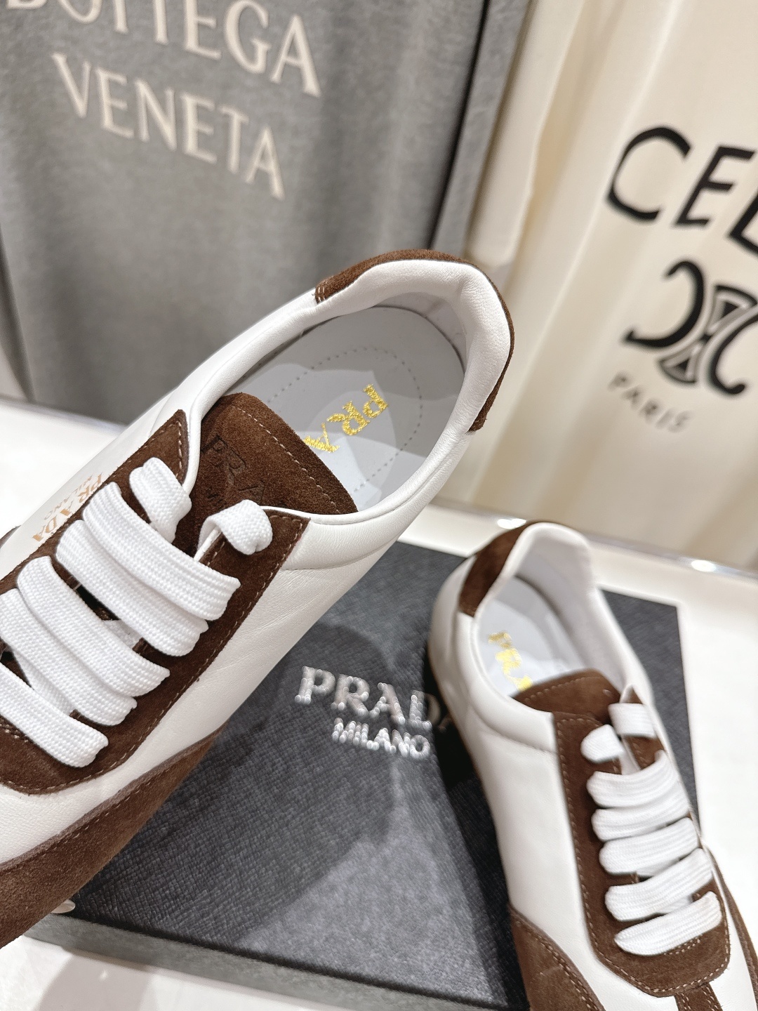 高版本出厂 Prada/普拉达P家25ssfw F029~new新款系带休闲运动鞋,上脚非常舒服软胶底素