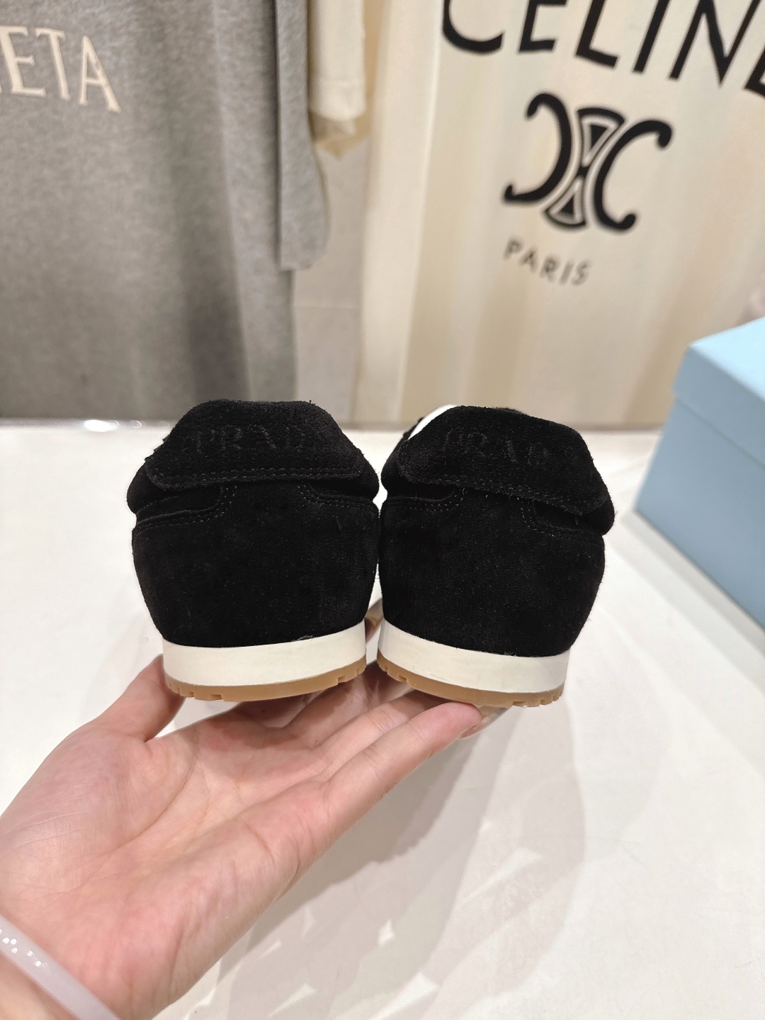 高版本出厂 情侣款 Prada 普拉达 F034 25ss/专柜新款情侣平底运动休闲鞋德训鞋阿甘鞋~各路