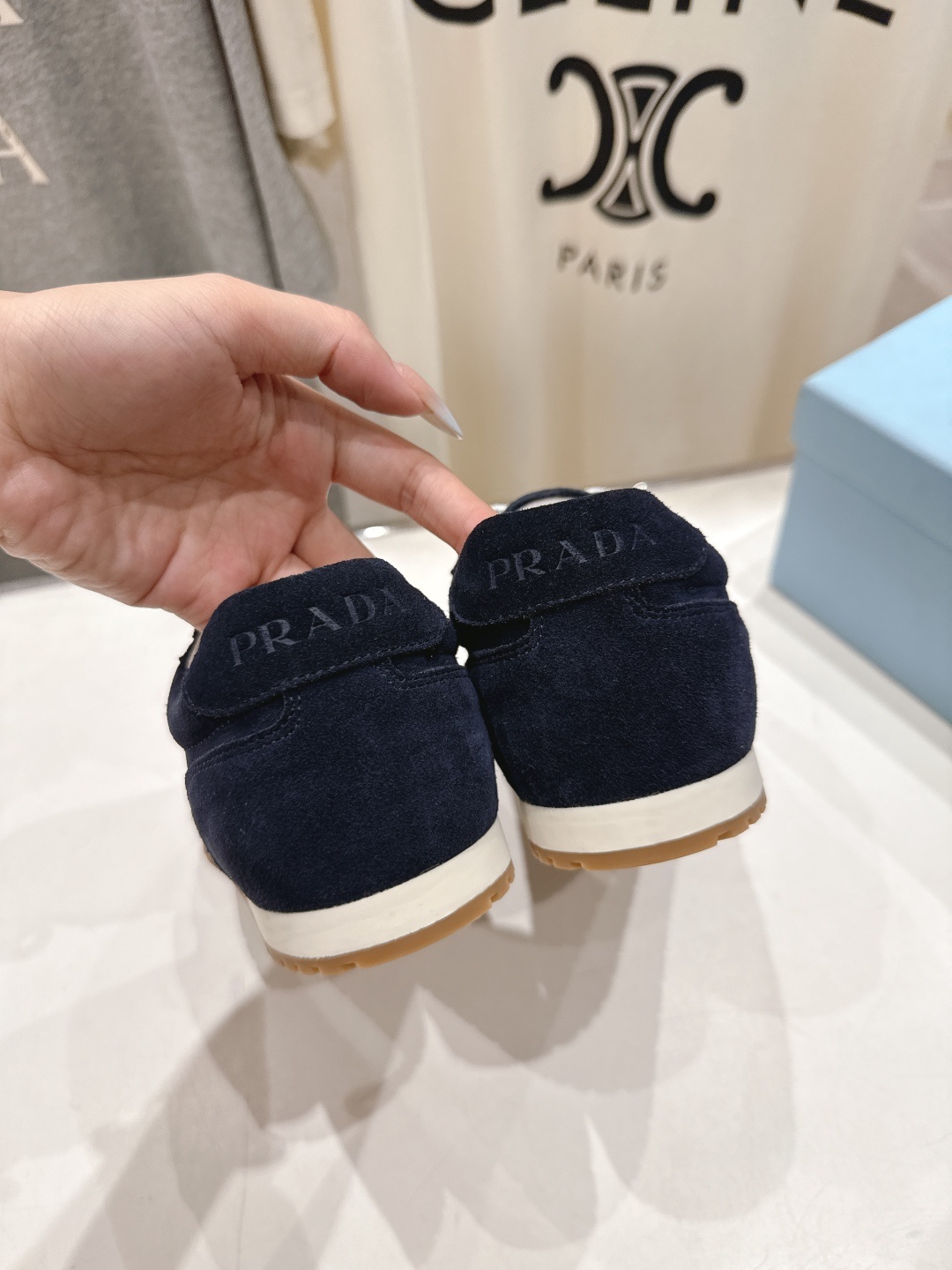 高版本出厂 情侣款 Prada 普拉达 F034 25ss/专柜新款情侣平底运动休闲鞋德训鞋阿甘鞋~各路