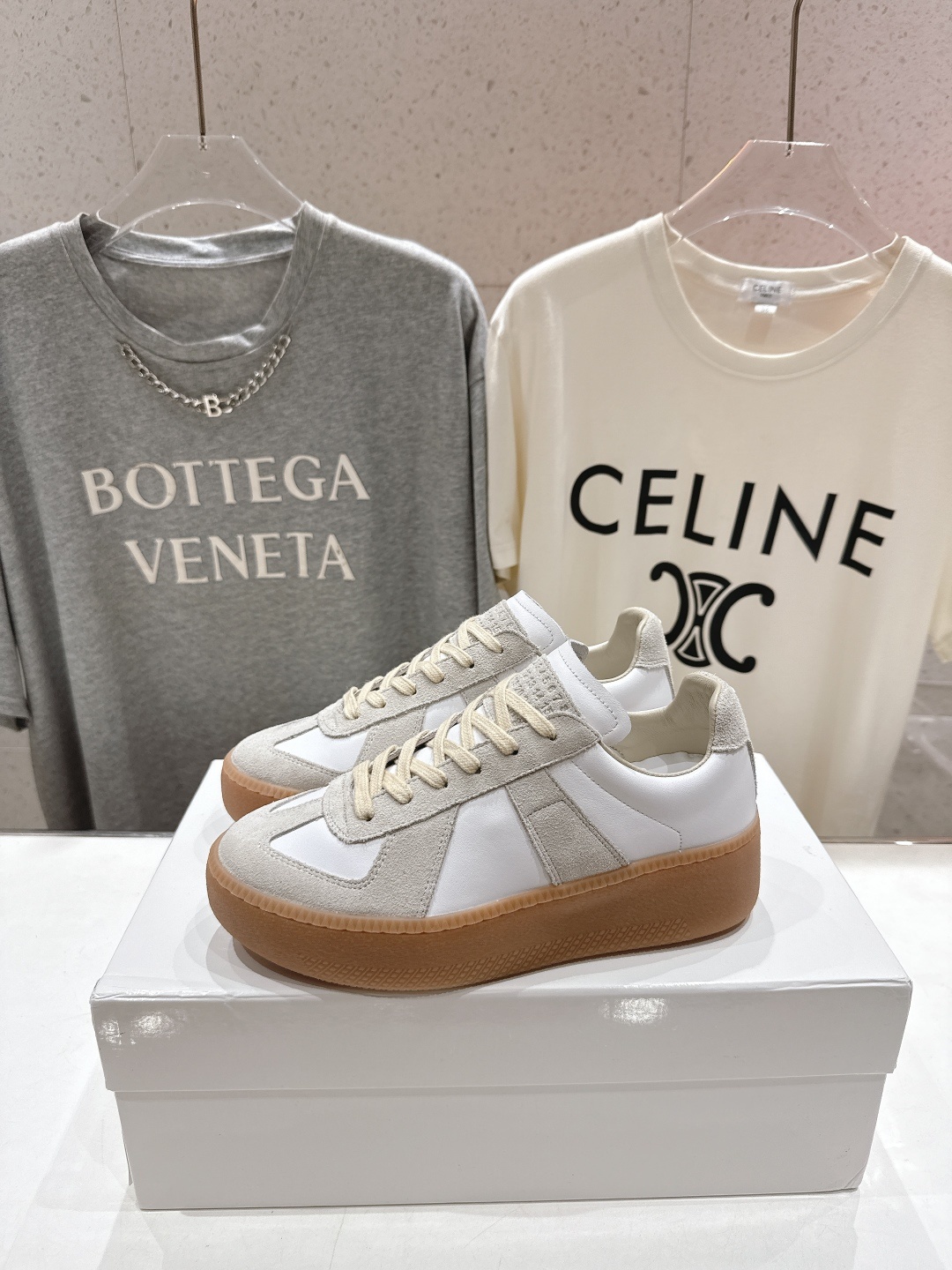 高版本出厂 Maison Margiela 马吉拉MM6新款厚底休闲鞋板鞋德训鞋新品🆕原版复刻 原版套楦