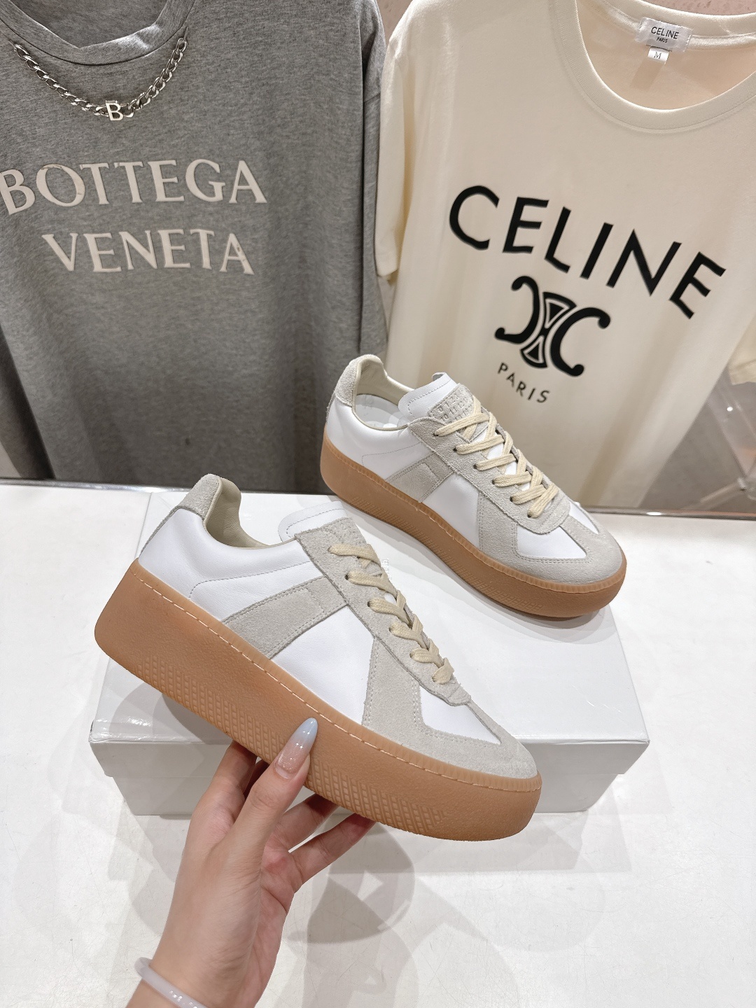 高版本出厂 Maison Margiela 马吉拉MM6新款厚底休闲鞋板鞋德训鞋新品🆕原版复刻 原版套楦