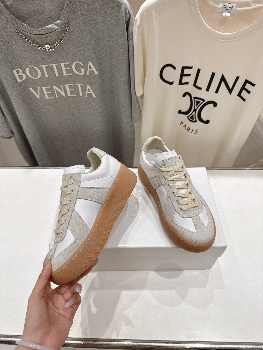 高版本出厂 Maison Margiela 马吉拉MM6新款厚底休闲鞋板鞋德训鞋新品🆕原版复刻 原版套楦