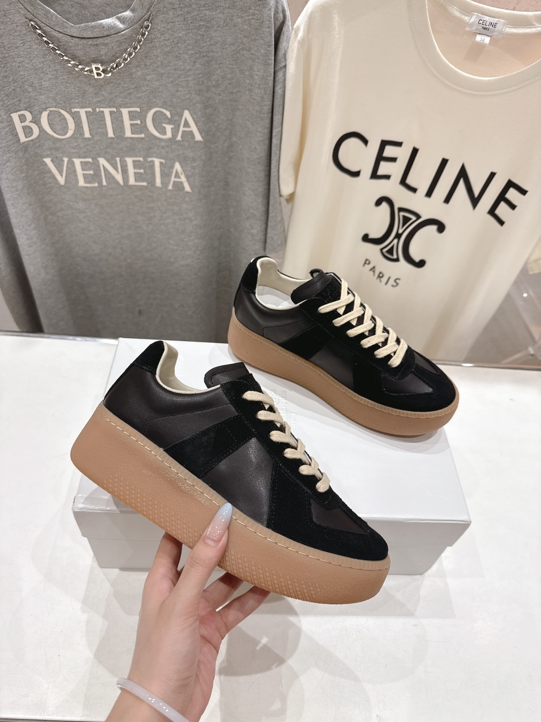 高版本出厂 Maison Margiela 马吉拉MM6新款厚底休闲鞋板鞋德训鞋新品🆕原版复刻 原版套楦