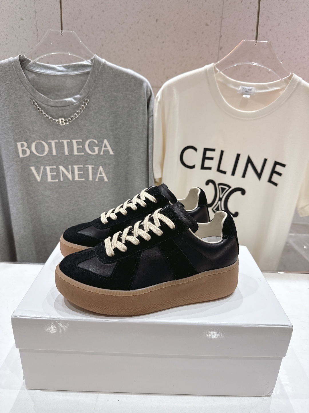 高版本出厂 Maison Margiela 马吉拉MM6新款厚底休闲鞋板鞋德训鞋新品🆕原版复刻 原版套楦