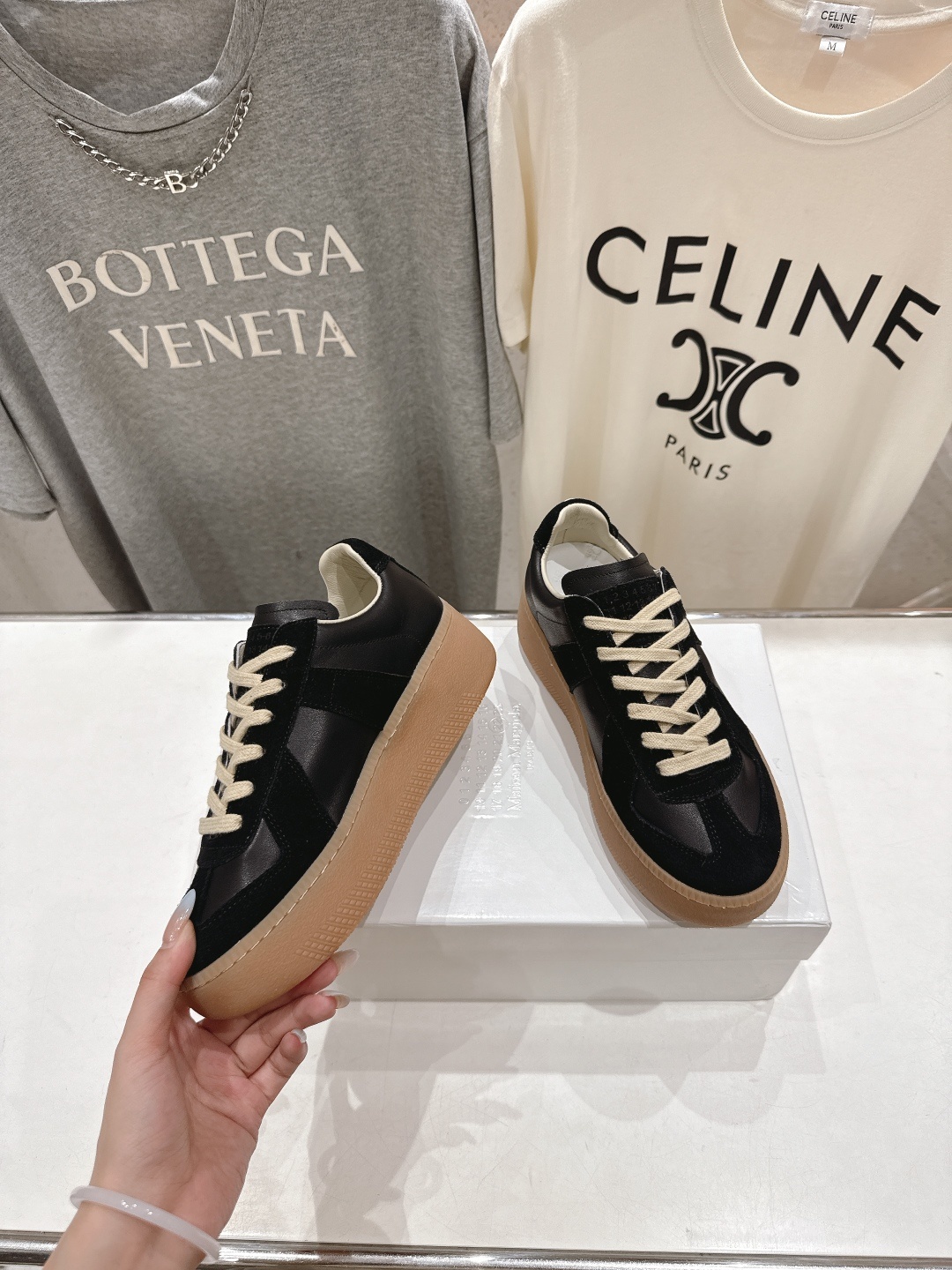 高版本出厂 Maison Margiela 马吉拉MM6新款厚底休闲鞋板鞋德训鞋新品🆕原版复刻 原版套楦