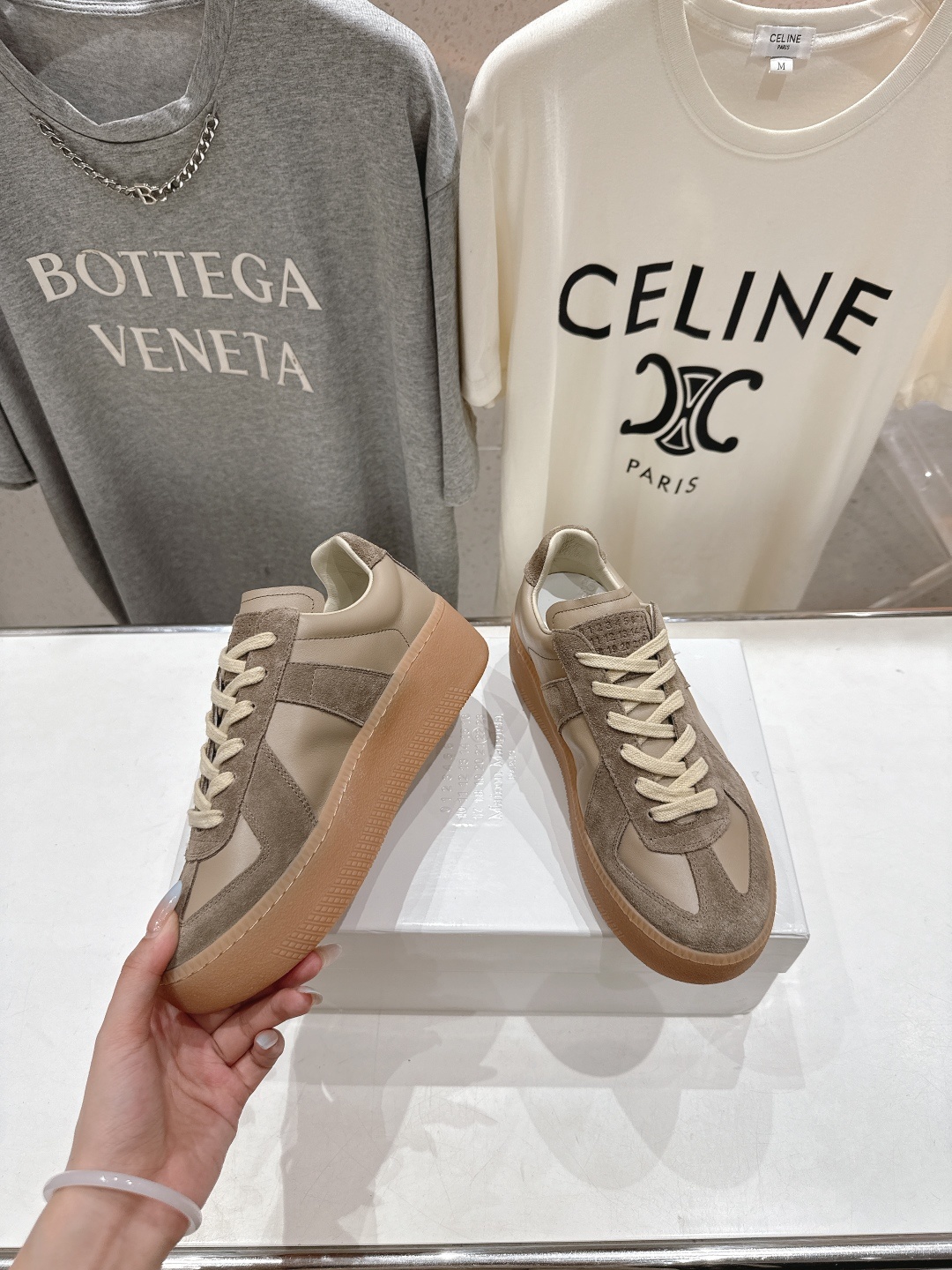 高版本出厂 Maison Margiela 马吉拉MM6新款厚底休闲鞋板鞋德训鞋新品🆕原版复刻 原版套楦