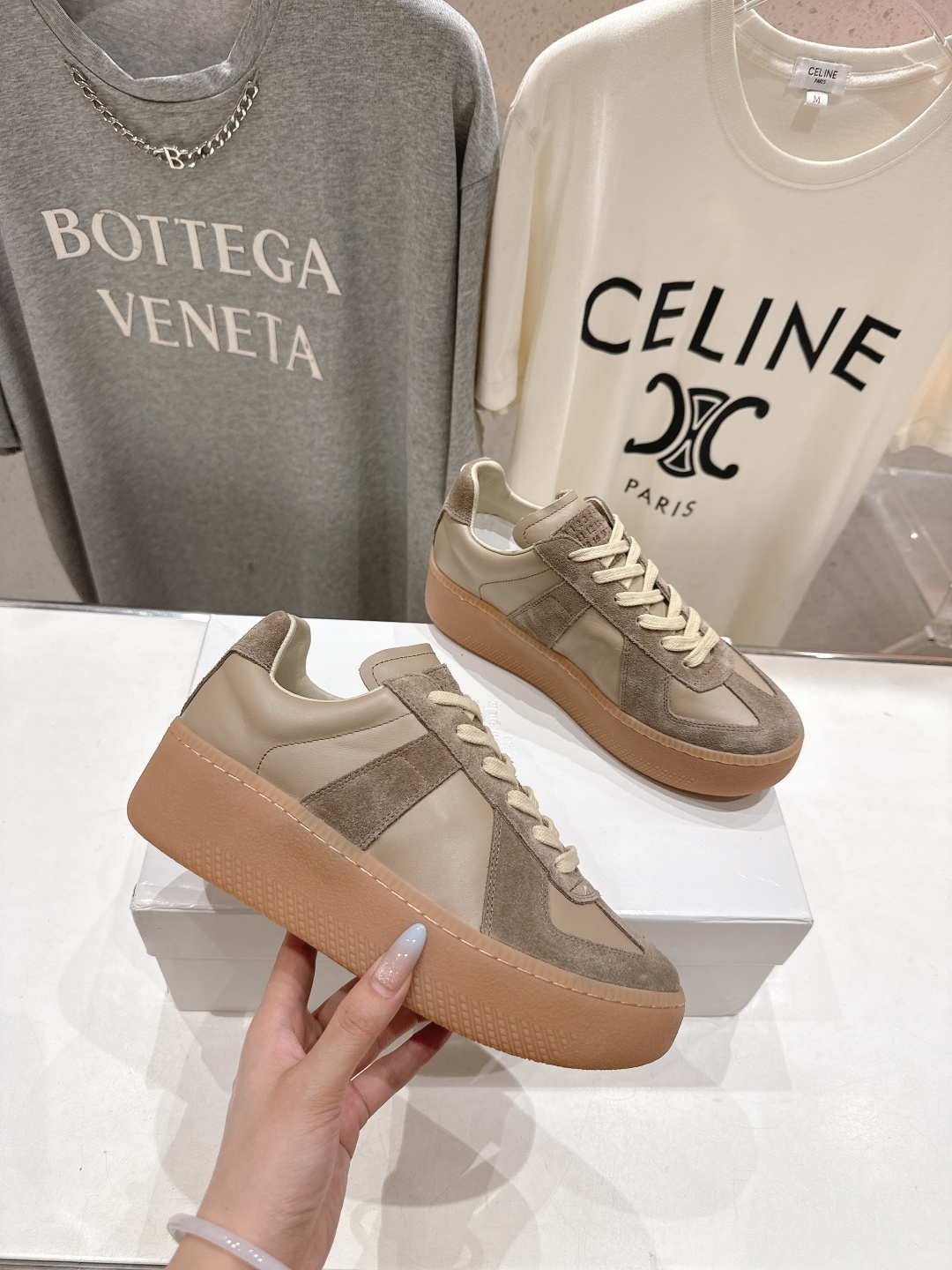 高版本出厂 Maison Margiela 马吉拉MM6新款厚底休闲鞋板鞋德训鞋新品🆕原版复刻 原版套楦