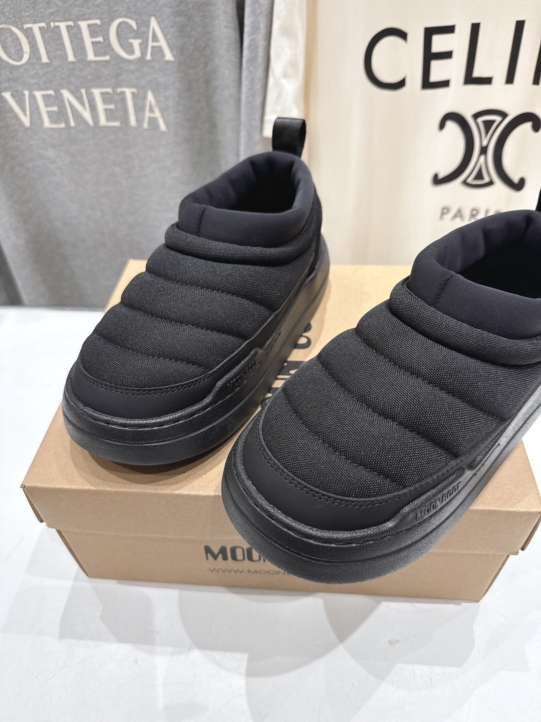 高版本出厂 MOON BOOT Park系列F036 2025ss秋冬新款一脚蹬保暖棉鞋低帮矮靴雪地靴