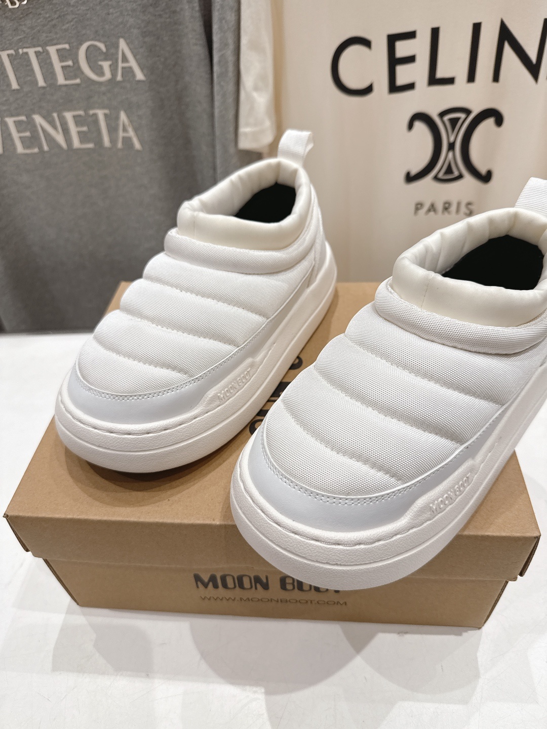高版本出厂 MOON BOOT Park系列F036 2025ss秋冬新款一脚蹬保暖棉鞋低帮矮靴雪地靴