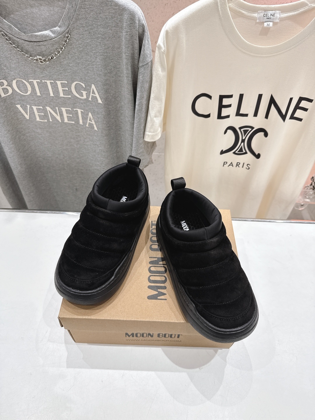 高版本出厂 MOON BOOT Park系列F036 2025ss秋冬新款一脚蹬保暖棉鞋低帮矮靴雪地靴