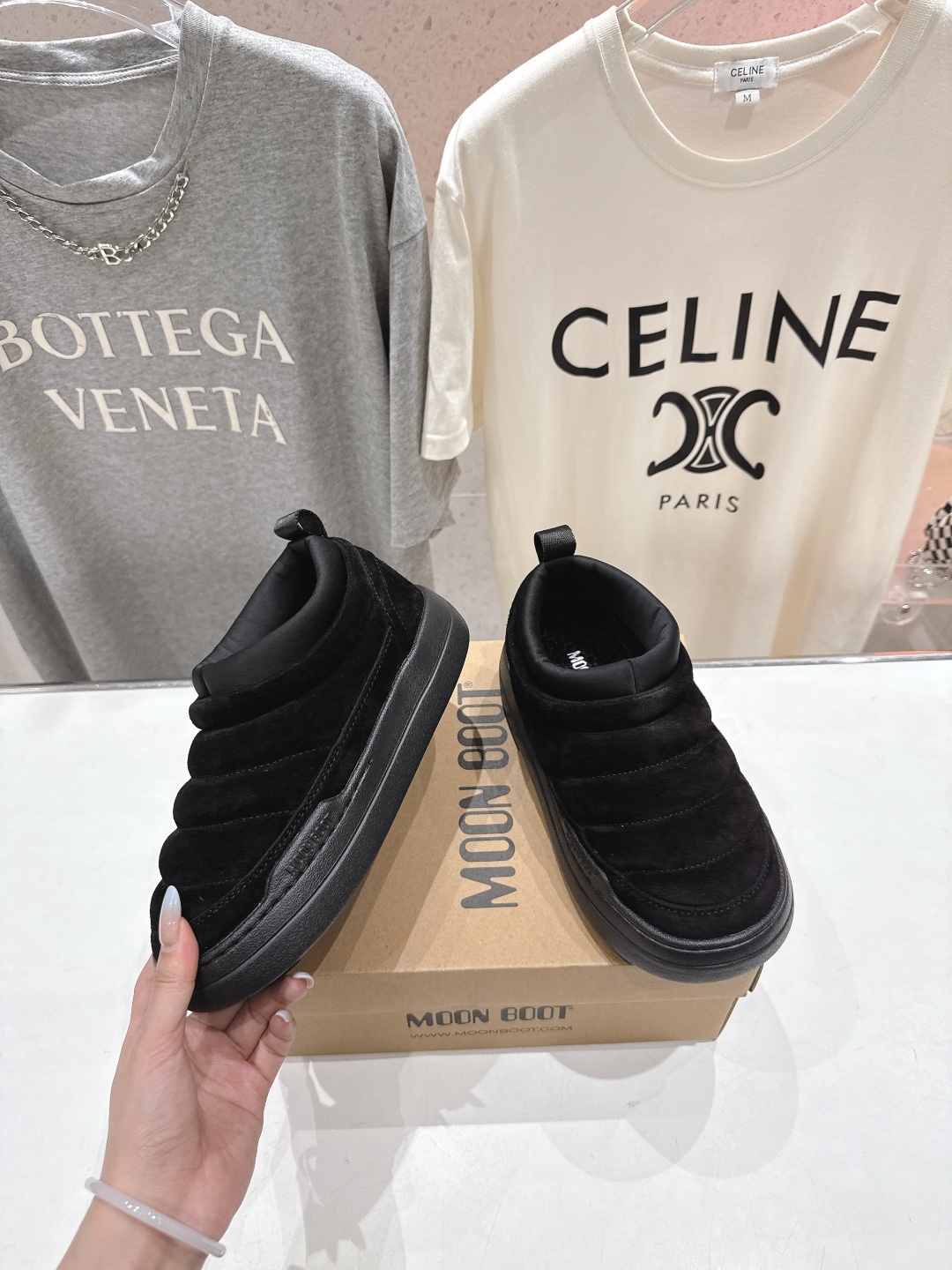 高版本出厂 MOON BOOT Park系列F036 2025ss秋冬新款一脚蹬保暖棉鞋低帮矮靴雪地靴