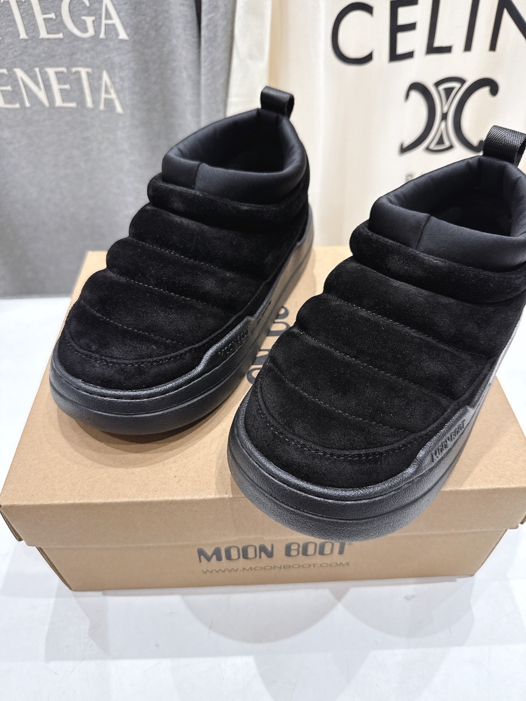 高版本出厂 MOON BOOT Park系列F036 2025ss秋冬新款一脚蹬保暖棉鞋低帮矮靴雪地靴