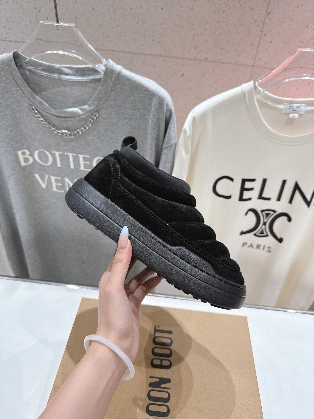 高版本出厂 MOON BOOT Park系列F036 2025ss秋冬新款一脚蹬保暖棉鞋低帮矮靴雪地靴