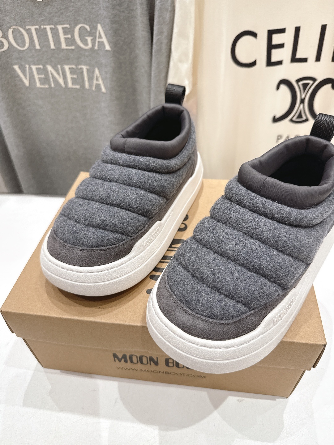高版本出厂 MOON BOOT Park系列F036 2025ss秋冬新款一脚蹬保暖棉鞋低帮矮靴雪地靴