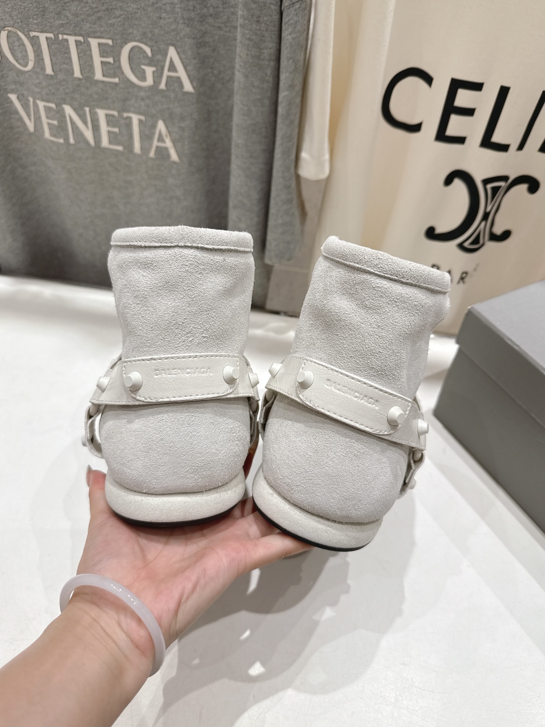 高版本出厂 BALENCIAGA*巴黎世家F022 2025ss秋冬新款羊毛短靴雪地靴冬日凛凛🏂🏻不可缺