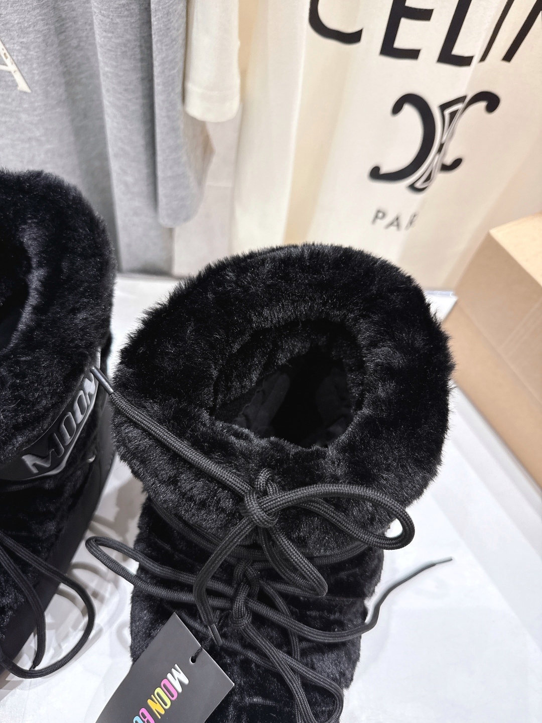 高版本出厂 毛毛款 Moon Boot 2025ss秋冬季爆款保暖厚底雪地靴 【丑萌月亮雪地靴】忘了UG