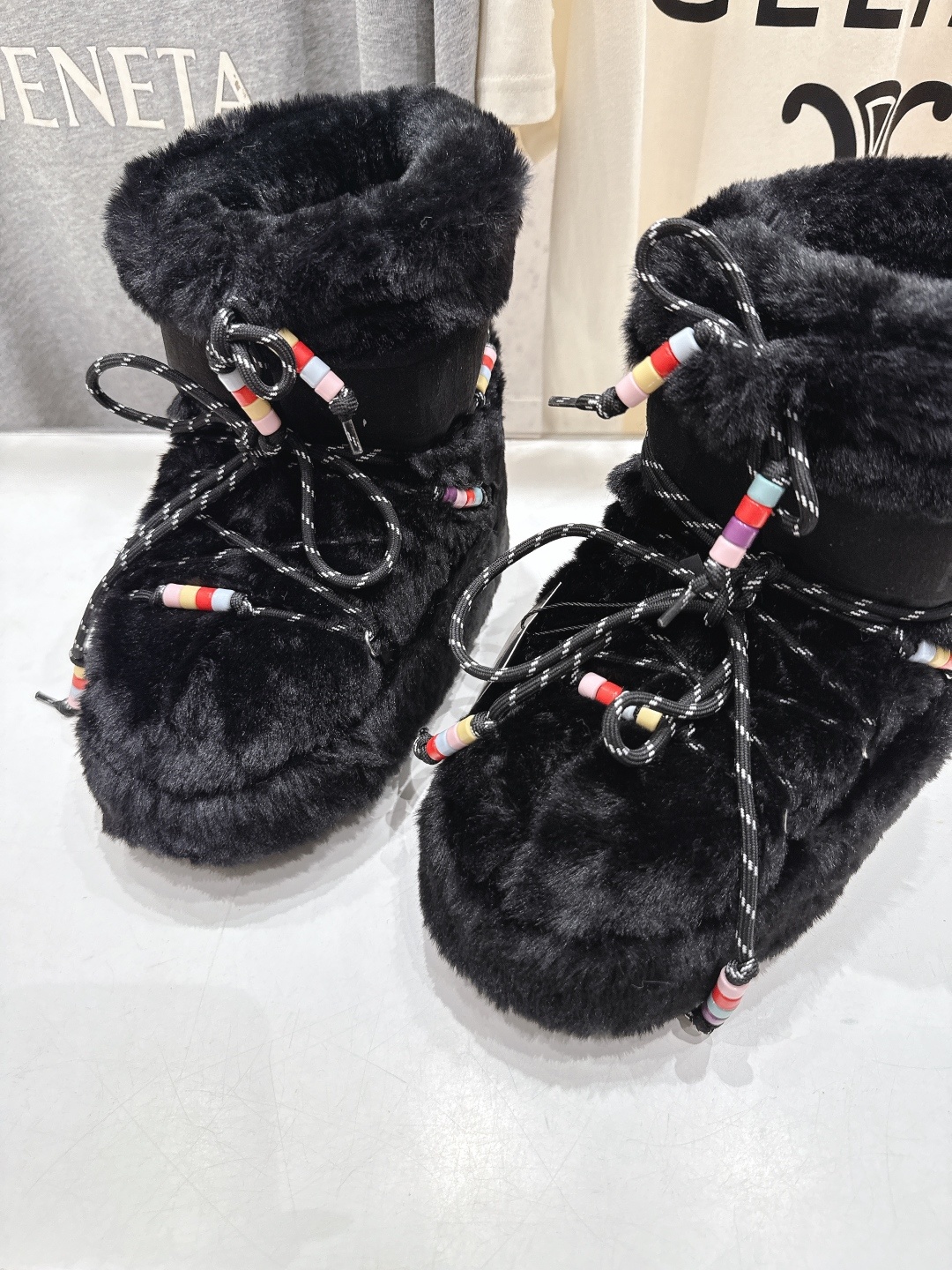高版本出厂 毛毛款 Moon Boot 2025ss秋冬季爆款保暖厚底雪地靴 【丑萌月亮雪地靴】忘了UG