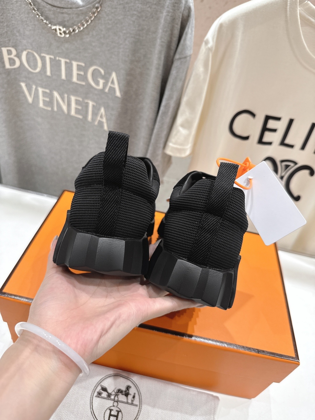 顶级版本 莞货 <下单请备注> 男码+10 Hermes/爱马仕H家25ss新款情侣运动休闲鞋跑步鞋~市