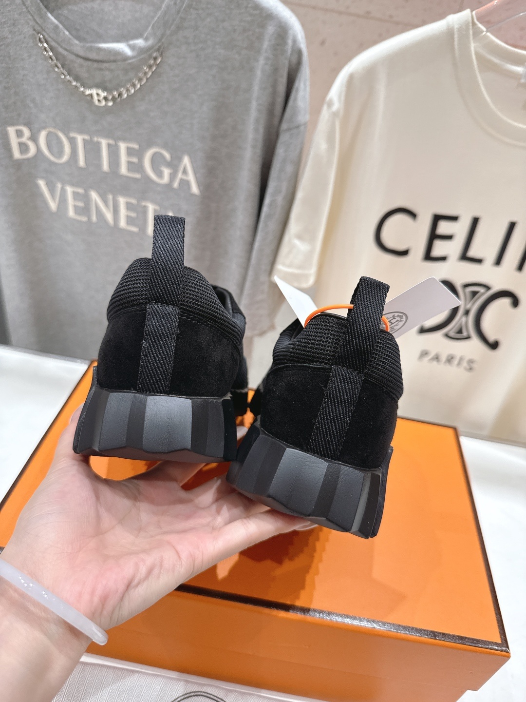 顶级版本 莞货 <下单请备注> 男码+10 Hermes/爱马仕H家25ss新款情侣运动休闲鞋跑步鞋~市
