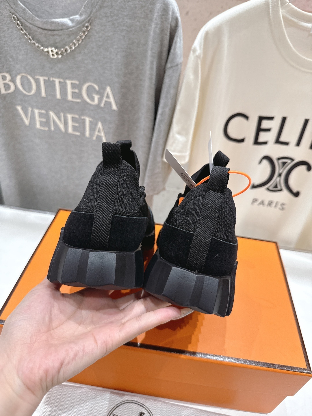 顶级版本 莞货 <下单请备注> 男码+10 Hermes/爱马仕H家25ss新款情侣运动休闲鞋跑步鞋~市