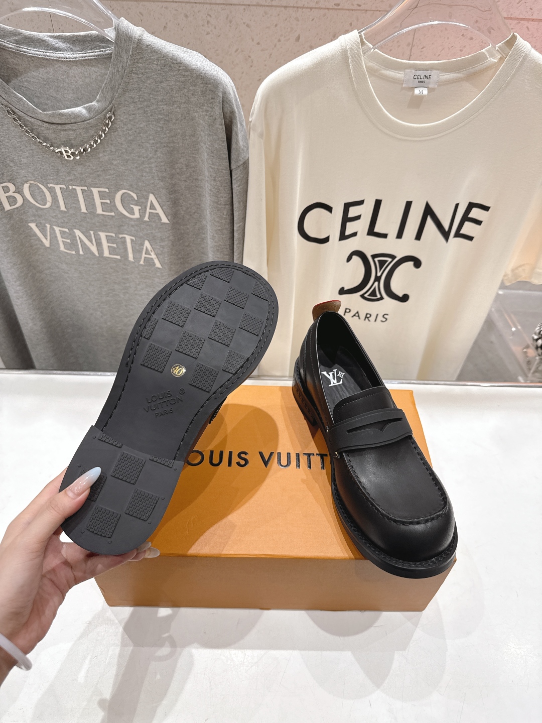 高版本出厂 情侣款 LOUIS VUITTON ss25 LV驴牌新款厚底大头鞋情侣休闲鞋乐福鞋本款 乐