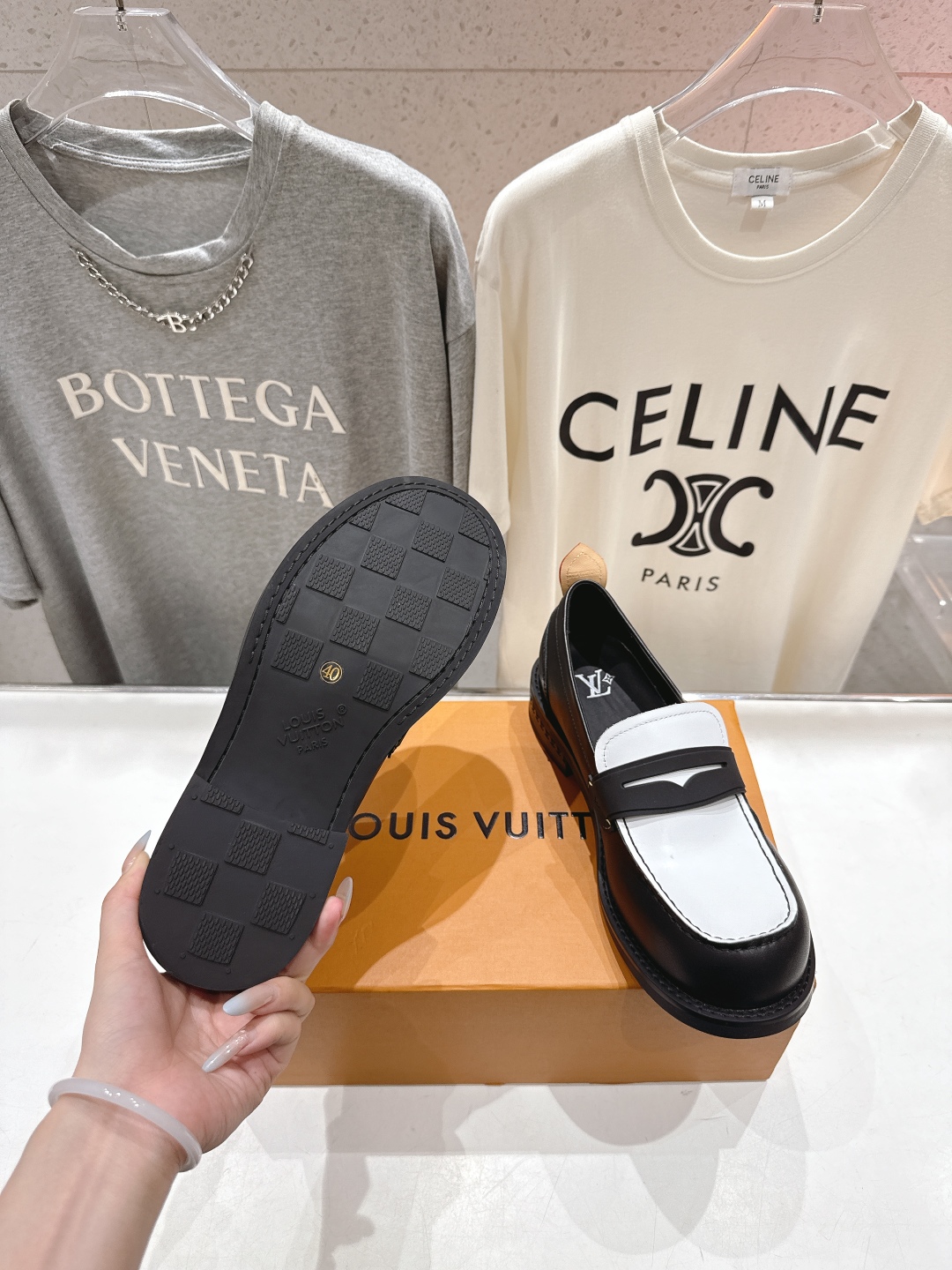 高版本出厂 情侣款 LOUIS VUITTON ss25 LV驴牌新款厚底大头鞋情侣休闲鞋乐福鞋本款 乐